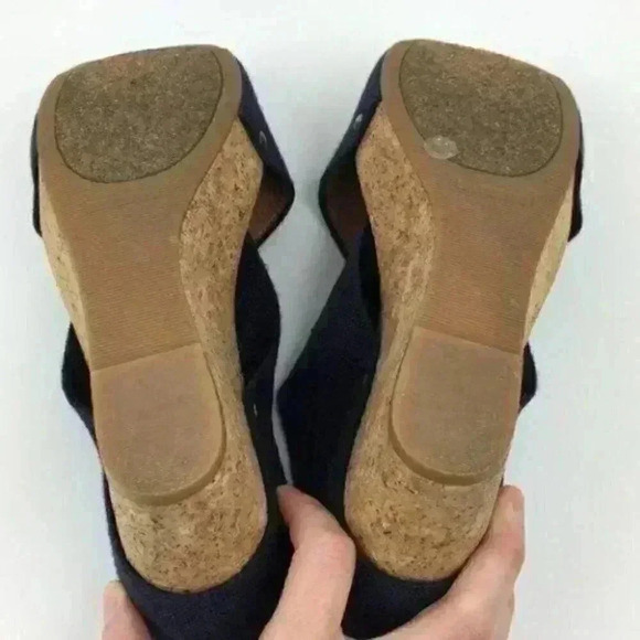New Lucky Brand Platforms Size 10 40 Miller2 Navy - Picture 7 of 9